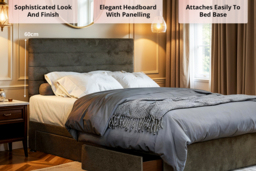 Charcoal Divan Bed with Storage & Mattress - thumbnail 4