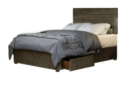 Charcoal Divan Bed with Storage & Mattress - thumbnail 3