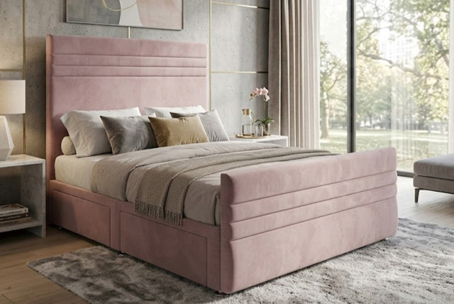 PRICE DROP! Madrid Divan Bed with Mattress and Storage Options - 6 Sizes & 7 Colours - image 1