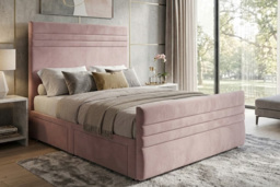 PRICE DROP! Madrid Divan Bed with Mattress and Storage Options - 6 Sizes & 7 Colours - thumbnail 1