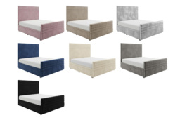 PRICE DROP! Madrid Divan Bed with Mattress and Storage Options - 6 Sizes & 7 Colours - thumbnail 3