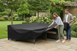 Waterproof Oxford Outdoor Garden Furniture Cover - 270cm Weather-Resistant Protector - thumbnail 5