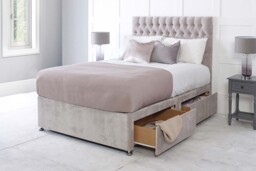 Chesterfield Divan Bed Set including mattress and storage options!