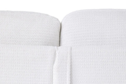 PRICE DROP! Chenille Upholstered 2-Seater Sofa with Cushions - White - thumbnail 4
