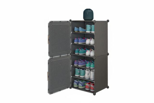6-Tier Shoe Cabinet with Removable Shelves for Space-Saving Storage - image 1