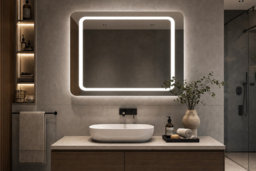 Wall-Mounted Anti-Fog LED Bathroom Mirror - thumbnail 7