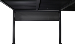CLEARANCE! Berlin Aluminium Pergola with Optional Side Blinds - Adjustable Roof Slats & Integrated LED Lighting - thumbnail 3