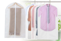 PEVA Zip Up Clothes Cover Set - 3 Sizes, Washable Garment Protection - thumbnail 3