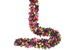 2.5m Festive Faux Flower Garland - Hanging Christmas Decoration, Realistic Silky Fabric, Multi-Pack Options
