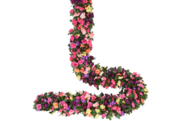 2.5m Festive Faux Flower Garland - Hanging Christmas Decoration, Realistic Silky Fabric, Multi-Pack Options - thumbnail 5