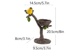 Bird's Nest Resin Candle Holder - Vintage Table Decor Ornament