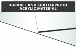 4pcs Acrylic Adhesive Wall Mirror Tiles - Shatterproof, Lightweight & Versatile - thumbnail 8