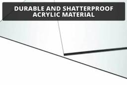 4pcs Acrylic Adhesive Wall Mirror Tiles - Shatterproof, Lightweight & Versatile - thumbnail 4