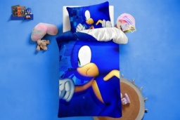 Sonic- Kids' Duvet Cover Set - 100% Polyester, Machine Washable, 3 Sizes, 12 Styles - thumbnail 2