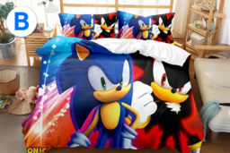 Sonic- Kids' Duvet Cover Set - 100% Polyester, Machine Washable, 3 Sizes, 12 Styles - thumbnail 4