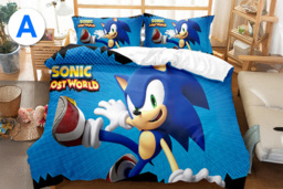 Sonic- Kids' Duvet Cover Set - 100% Polyester, Machine Washable, 3 Sizes, 12 Styles - thumbnail 3