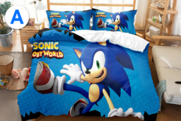Sonic- Kids' Duvet Cover Set - 100% Polyester, Machine Washable, 3 Sizes, 12 Styles - thumbnail 7