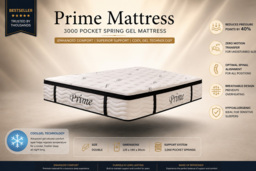 Prime Mattress 3000 Pocket Spring Gel Mattress - Enhanced Comfort Double Size - thumbnail 3
