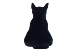 Plush Cat-Shaped Pillow - Soft Plush, Modern Design, Medium or Large, Grey/White/Black