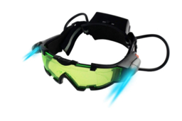 Adjustable LED Night Vision Goggles - Kids' Safety Lighting, Green & Black - thumbnail 7