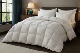 PRICE DROP! Premium Duck & Goose Feather Down Duvet - 4.5 Tog, Hypoallergenic, Machine Washable, Hotel Quality - 4 Sizes - thumbnail 2