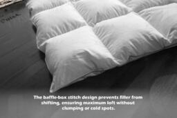 PRICE DROP! Premium Duck & Goose Feather Down Duvet - 4.5 Tog, Hypoallergenic, Machine Washable, Hotel Quality - 4 Sizes - thumbnail 3