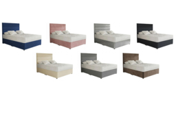 PRICE DROP! Camden Divan Bed with Mattress - 6 Sizes, 7 Colours & Storage Options - thumbnail 3