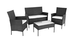 PRICE DROP! Weather-Resistant 4-Seater Rattan Garden Dining Set - Modern Outdoor Lounge - thumbnail 6