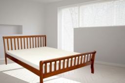 Milan Traditional Solid Dark Wood Bed Frame - Double or King Size - thumbnail 1