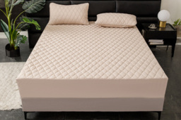 Luxury Thick Pure Cotton Fitted Bed Sheet - Soft, Breathable & Machine Washable - Single, Double, King & Super King Sizes