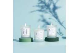 CFNN Fresh & Floral Scented Candle Gift Set - Natural Coconut Wax, Vegan, Modern Home Decor Trio - thumbnail 3