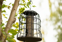 Squirrel-Proof Bird Feeder - Heavy-Duty Metal, Bio-Master Coating, Songbird-Friendly - thumbnail 2