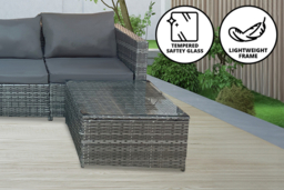 PRICE DROP! 4-Seater Weather-Resistant Rattan Garden Sofa Set - thumbnail 8