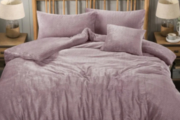 Premium Teddy Fleece Duvet Set - Extra Soft, Easy Care, Four Sizes, Modern Cosy Bedding - thumbnail 8