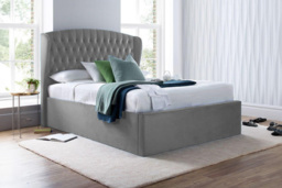 PRICE DROP! Georgia Velvet Ottoman Storage Bed with Lift-Up Mechanism - 5 Sizes - thumbnail 4