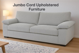 Jumbo Cord Fabric Sofa Collection - Modern Fabric Armchair, 4-Seater, or 3+2 Suite - thumbnail 6