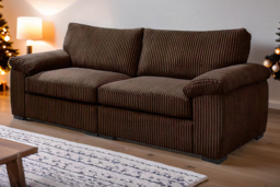 Jumbo Cord Fabric Sofa Collection - Modern Fabric Armchair, 4-Seater, or 3+2 Suite - thumbnail 8