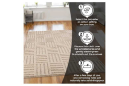 Machine Washable Soft Polyester Area Rug - Non-Slip, Modern Geometric, Scandi Style for Living Room, Bedroom & Kitchen - thumbnail 7