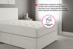 Oxford Divan Bed Set with Headboard & Custom Storage Options - 6 Sizes - thumbnail 4