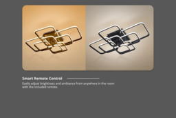 LED Semi-Flush Ceiling Light with Remote - thumbnail 8