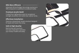 LED Semi-Flush Ceiling Light with Remote - thumbnail 7