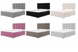Jersey Divan Bed with Headboard - thumbnail 3