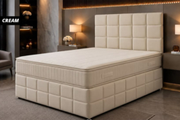 Plush Divan Bed with Memory Foam Hybrid Mattress - 4 Colours - thumbnail 8