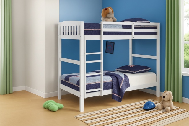 PRICE DROP! Elegant & Sturdy Modern Bunk Bed Frame with Robust Base - image 1