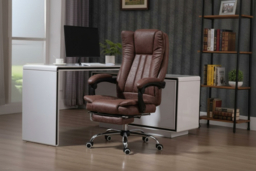 PRICE DROP! Vinsetto Deluxe Ergonomic Reclining Office Chair - Microfibre, Adjustable Height, Spacious Design - thumbnail 6