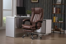 PRICE DROP! Vinsetto Deluxe Ergonomic Reclining Office Chair - Microfibre, Adjustable Height, Spacious Design - thumbnail 2