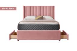PRICE DROP! Wingline Divan Bed & Mattress - 8 Colours - 2 or 4 Drawers Option - thumbnail 8