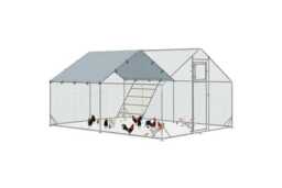 Large Chicken Run for 12-18 Chickens - Secure Outdoor Coop, Easy Clean, Weatherproof, Multi-Accessory