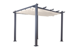 Aluminium Pergola Rectangular Gazebo - Modern Weather-Resistant 3m or 4m Garden Shelter - thumbnail 8