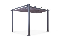 Aluminium Pergola Rectangular Gazebo - Modern Weather-Resistant 3m or 4m Garden Shelter - thumbnail 3